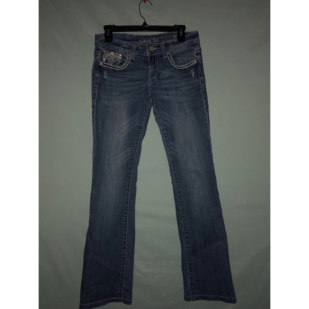 Grace in LA Women’s Denim Bootcut Jeans size 27